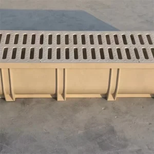 Covered Fiberglass Reinforced Plastic U Channel Drainage Channel Gutter Cutting Corrosion Resistant Lightweight for Urban