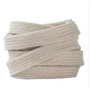 Custom 100% Cotton Flat Braided Jacquard Woven Oeko Tex Certified Cord Rope 8mm 9mm 10mm 20mm for Bags & Garments