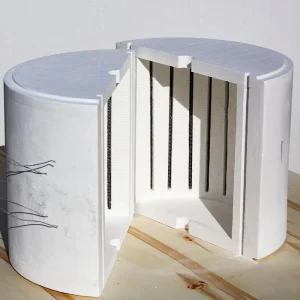 Custom Ceramic Fiber Liner for High Temp Rotary Furnace 1450℃ Heat Resistance
