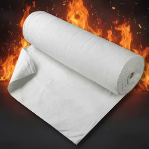 Custom Industrial Fireproof Fire Resistant Ceramic Al2O3 Fiber Cloth with 1200C Heat Resistance and Low Thermal Conductivity