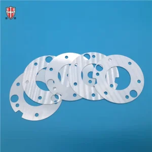 Custom Insulating Refractory Laser Cutting of Zirconia Ceramic Insulation Gasket Sheet