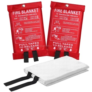 Custom Multiple Sizes Reusable Fire Fighting Equipment Fiberglass Cloth Fire Blanket Roll