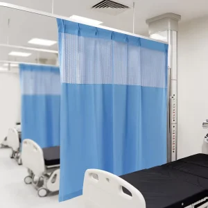 Custom Screen Water Fire Proof Retardant Room Divide Antibacterial Hospital Bed Cubicle Partition Medical Privacy Curtain