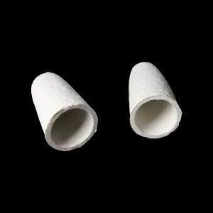 Custom Sized Vacuum Formed Ceramic Fiber Cones and End Caps Insulation Components for Industrial Furnaces