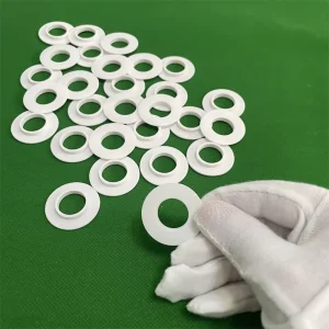 Customizable Steatite Ceramic Ring Washer Talc Porcelain Spacer Gasket for Industrial