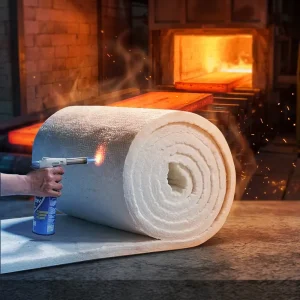Customized 1260 C Ceramic Fiber Insulation Blanket 25mm 50mm Refractory Ceramic Blanket for Smelting Furnace