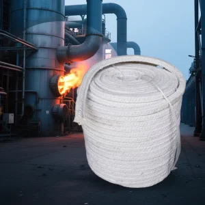 Customized 3-100mm Ceramic Fiber Rope 1260C High Density Thermal Insulation Ceramic Fiber Rope for Boiler Industry Kiln
