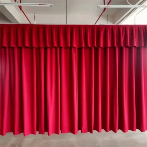 Customized Fire Resistant Stage Curtain Soundproof Velvet Theater Curtain