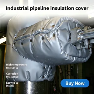 Customized Removable Industrial Pipe Insulation Jacket High Temperature Resistant