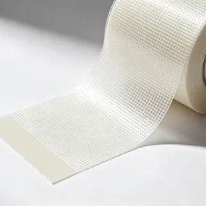 Customized Size Narrow Roll Scrim for Pipe Wrapping and Item Fixing Binding Fiberglass Self Adhesive Mesh Tape