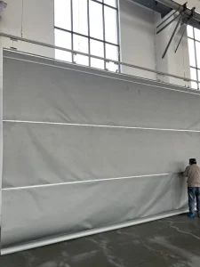 Customized Size and Color Smoke and Fire Curtains for Warehouses Shopping Malls Supermarkets Etc