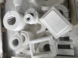 Customized Vacuum Formed Ceramic Fiber Special Shaped Parts Aluminum Silicate Refractory Boards Tube Panels for Insulation