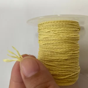 Cut Resistant Aramid Braided Rope 0.8mm with 100% Para Aramid Fiber Flame Retardant 1414 Fiber Rope Coil