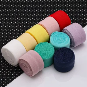 DANSKY Spandex Elastic Binding Tape 7070 Foldable Rolled Trim for Underwear Cuffs and Edges Elastic Sewing Accessories
