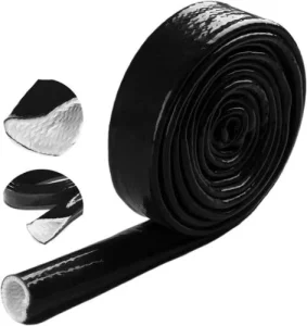 DEEM Fire Sleeves For High Temperature Flame Retardant Silicone Coated Fiberglass Sleeve For Exhausted Hoses