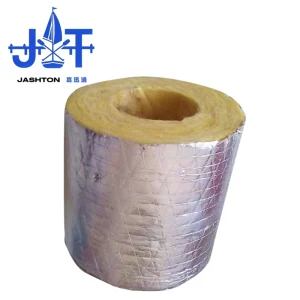 DM32 Aluminum Foil Faced Glass Wool Square Sheet Pipe Insulation 0.038 0.042 W mK Thermal Conductivity 650 Max Temp