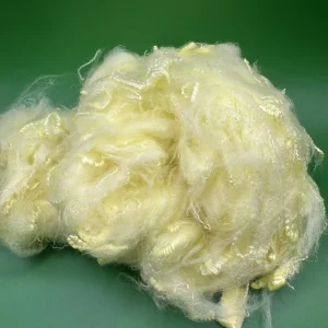 Dope Dyed Yellow 1.4D 38mm PSF Polyester Staple Fiber for Sweater Hoodie Sportswear Underwear and Knitted Clothing Material