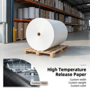Double Side 100gsm High Temperature Resistant Oil Resistant Clay Coated Kraft Paper for Carbon Fiber Board Packaging
