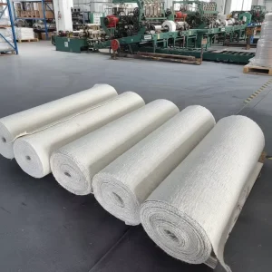Durable Industrial Ceramic Fiber Cloth Fireproof Sisal Plain Mesh for Kiln Sealing Furnace Gasket Polishing Discs