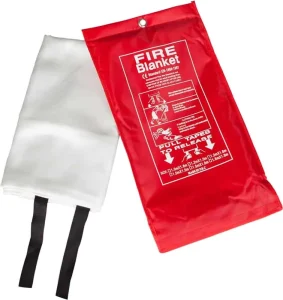 EN1869 Fire Blanket 430g m2 0.43mm Thickness Glass Fiber Fabric 4ft X 8ft 550C Heat Resistant Emergency