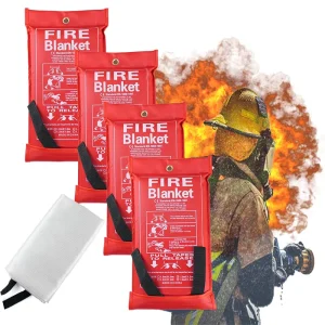 EN1869 Flame Retardant Fire Blanket 0.46mm Thick 430g m2 Fiberglass for Fireproof Purposes