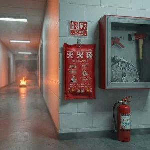Easy to Deploy Fire Blanket Fiberglass Fire Suppression Blanket for Quick Fire Control