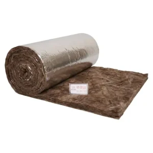 Eco Brown Glass Wool Sheet Blanket for Exterior & Warehouse Thermal Insulation CE Certified A1 Fireproof HVAC System