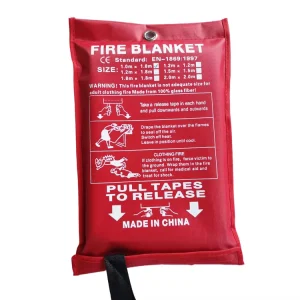 Emergency Fire Blanket Fire Proof Fiberglass 550C Heat Resistant Home Use