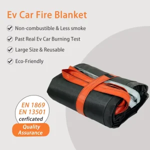 Emergency Vehicle Fire Blanket High Temp Resistant Flame Proof Large Size Portable for Fire Departments