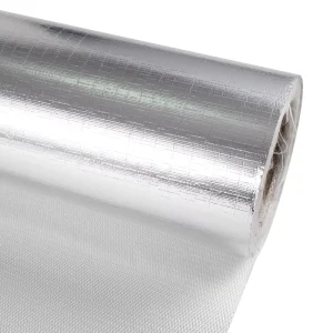 Exhaust Pipe Insulation Blanket Fiberglass Cloth Aluminum Foil Coated Waterproof High Temperature Heat Insulation Welding Twill