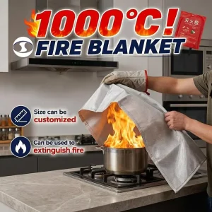 F grade Professional Fire Blanket with a High Temperature Resistance of 1000
