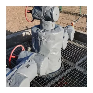 FSD Brand Heat Resistant Fiberglass Cloth Pipe Insulation Jacket Reusable Removable Thermal Insulation 70 1000