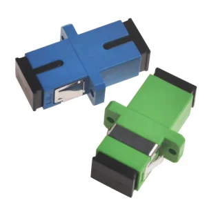 FTTH Single Mode Simplex Coupler Connector With Flange Plate SC UPC SC APC Fiber Optic Adapter