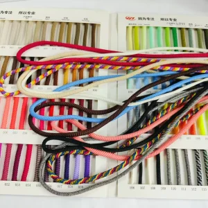 Factory 120 Color Cord Round Rope 4mm 5mm 6mm Waist Rope Special Polyester Ribbed Round Rope