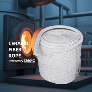 Factory 1260C 1430C Ceramic Fiber Rope High Alumina Heat Resistant Braided Ceramic Fiber Products for Kiln Door Seal