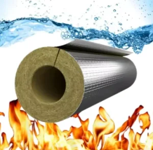Factory Direct Aluminum Foil Rock Wool Pipe Fireproof Thermal Insulation Rockwool Tube for Industrial Pipeline