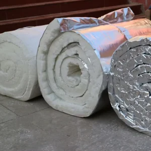 Factory Direct Sale Aluminum Silicate Blanket Foil Insulation 96kg/m3 Density Ceramic Fiber