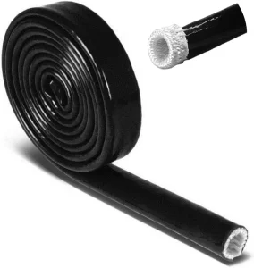 Factory Direct Sale Heat Resistant Silicone Rubber Coated Fiberglass Fire Sleeve