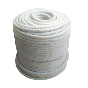 Factory Direct Supply High Temperature Steel Ceramic Fiber Rope Standard Insulation Ceramic Fiber Round Rope