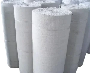 Factory Directly Sale Thermal Insulation Fireproof Vermiculite Coated Ceramic Cloth With SS Wire Ceramic Fiber Fabric