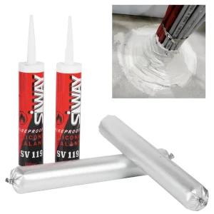 Factory Fire Resistant UL Sealant Fire Proof Flexible Joints Firestop Fire rated Silicone Sealant for Build Exhaust Systems