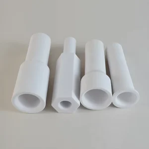 Factory OEM ODM High Hardness Wear Resistant Al2O3 Ceramic Plunger Shaft Hollow Alumina Ceramic Sleeve Tube