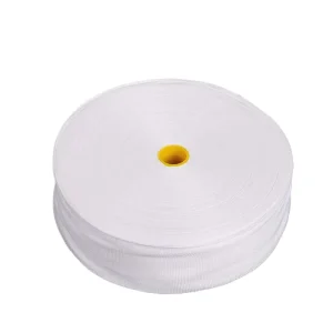 Factory Polyester Fiber Low Shrinkage Binding Tape White Rewinding Motor Material Insulation Tape Roll for High Temperature