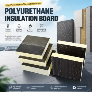 Factory Price Eco Friendly Rigid Polyurethane Glass Fiber Insulation Board Soundproofing B1 Fireproof For Warehouse Use Bulk