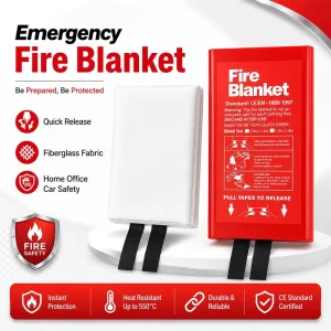 Factory Recommend High Quality Fire Suppression Blanket Easy Carried Fire Resistant Safety Blanket