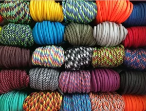 Factory Sale Strands Braided Customized Survival 550 Paracord 1.5mm 2mm 3mm 4mm 5mm 6mm Polyester Rope Braided Rope
