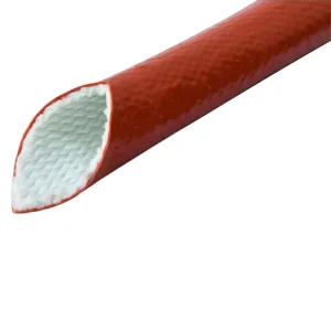 Factory Supply Fiberglass Fire Sleeves Silicone Coated Fiberglass Sleeve for High Temperature Pipe Protection Fire Sleeves