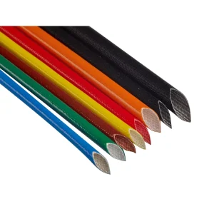 Factory Withstand Voltage Inner Rubber Outer Fiber Tube Silicone Fiberglass Sleeve