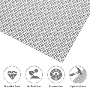 Fade Resistant Black Oxide Stainless Steel Wire Cloth Plain Weave Woven Screen for Intense Sunlight True Color Net