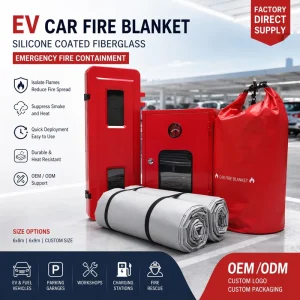 Fast Deploy Fiberglass Car Fire Blanket